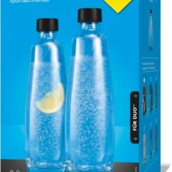 Wasserzubereitung SodaStream 2 Glas-Flaschen 1L Twinpack