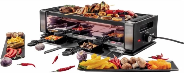 Raclette Grills Unold 48730 Finesse Basic Raclette Edelstahl/schwarz 4 Raclette Grills Unold 48730 Finesse Basic Raclette Edelstahl/schwarz – Bild 2