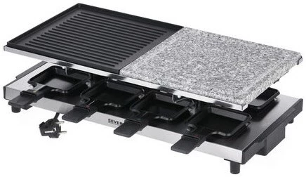 Raclette Grills Severin RG 2373 Raclette Edelstahl/schwarz 6 Raclette Grills Severin RG 2373 Raclette Edelstahl/schwarz – Bild 4