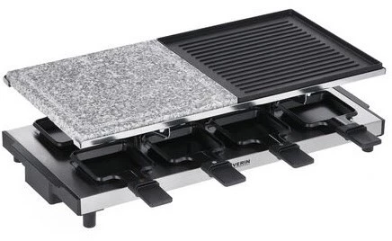 Raclette Grills Severin RG 2373 Raclette Edelstahl/schwarz 4 Raclette Grills Severin RG 2373 Raclette Edelstahl/schwarz – Bild 2