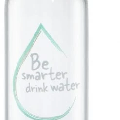 Kochen & Backen Zubehör XavaX Glasflasche (1l) Mit Schutzhülle Und Schlaufe Transparent