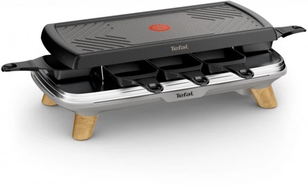 Raclette Grills Tefal RE610D Raclette Gourmet Schwarz/silber 4 Raclette Grills Tefal RE610D Raclette Gourmet Schwarz/silber – Bild 2