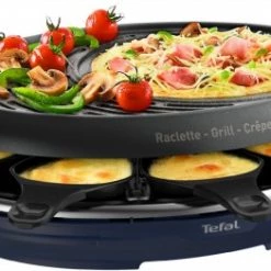 Raclette Grills Tefal RE3104 Raclette 3in1 Raclette Schwarz/blau
