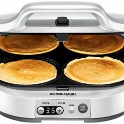 Waffelautomaten Rommelsbacher PC 1800 Waffelautomat Silber