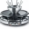 Raclette Grills Severin RG 2348 Raclette-Fondue-Set Edelstahl