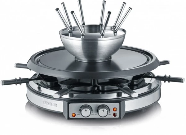 Raclette Grills Severin RG 2348 Raclette-Fondue-Set Edelstahl 3 Raclette Grills Severin RG 2348 Raclette-Fondue-Set Edelstahl