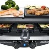 Raclette Grills Steba RC 8 Steel Deluxe Raclette Edelstahl/schwarz