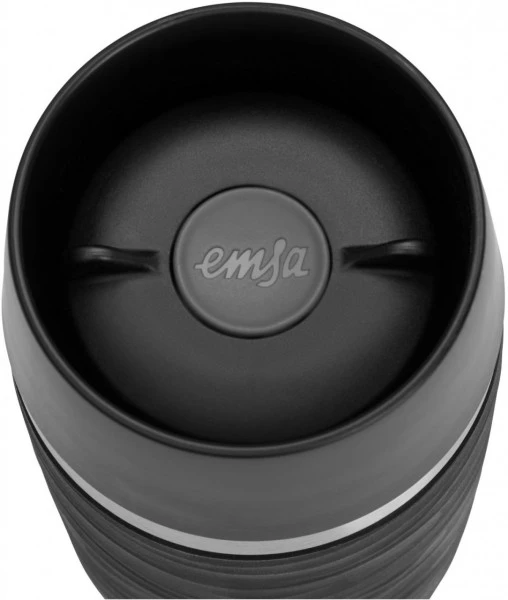 Kochen & Backen Zubehör Emsa Travel Mug Waves 0,36L Isolierbecher Schwarz 4 Kochen & Backen Zubehör Emsa Travel Mug Waves 0,36L Isolierbecher Schwarz – Bild 2