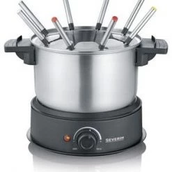 Raclette Grills Verkaufsgeschäft 4 Fondue Sets Severin FO 2470 Fondue Schwarz/edelstahl