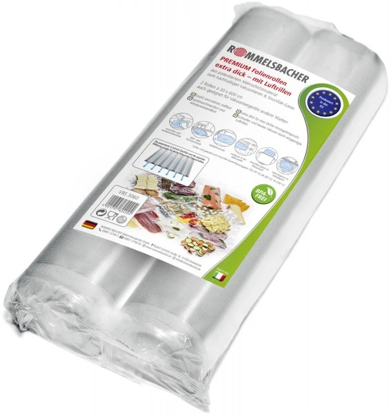 Zubehör Für Küchenkleingeräte Rommelsbacher VRS 3060 - 2 Rollen à 30x600cm Folienbeutel Transparent 3 Zubehör Für Küchenkleingeräte Rommelsbacher VRS 3060 - 2 Rollen à 30x600cm Folienbeutel Transparent