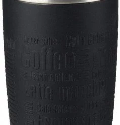 Kochen & Backen Zubehör Emsa Travel Mug 0,36L Manschette Isolierbecher Schwarz