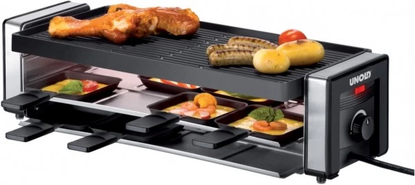Raclette Grills Unold 48735 Raclette Finesse Schwarz/silber 3 Raclette Grills Unold 48735 Raclette Finesse Schwarz/silber