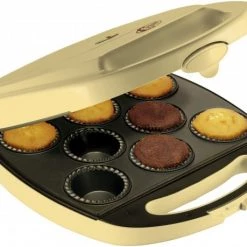 Waffelautomaten Bestron DKP 2828 Cupcake Maker Gelb