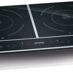 Geschirr- Und Kochplattenwärmer Severin DK 1031 Doppel-Induktionskochplatte Schwarz