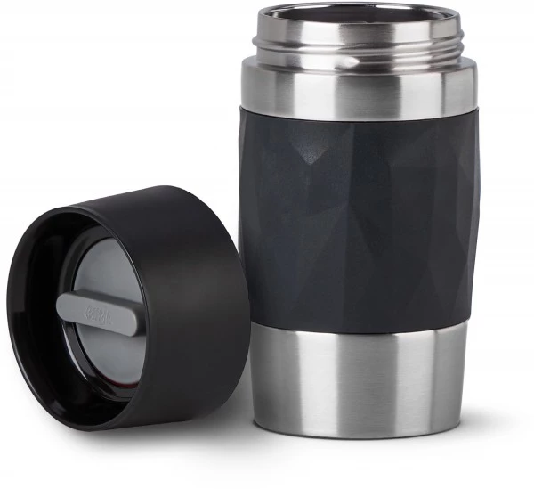 Kochen & Backen Zubehör Emsa TRAVEL Mug Compact 0,3L Isolierbecher Schwarz 4 Kochen & Backen Zubehör Emsa TRAVEL Mug Compact 0,3L Isolierbecher Schwarz – Bild 2