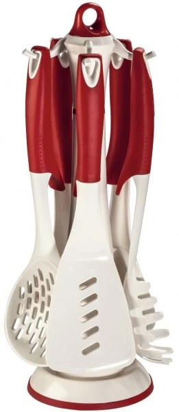 Kochen & Backen Zubehör XavaX Küchenhelfer-Set Aus Nylon Rot/weiß 3 Kochen & Backen Zubehör XavaX Küchenhelfer-Set Aus Nylon Rot/weiß