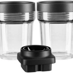 Zubehör Für Küchenkleingeräte KitchenAid 5KSB2040BBB 2x Kleine Behälter 200 Ml Standmixer Zubehör