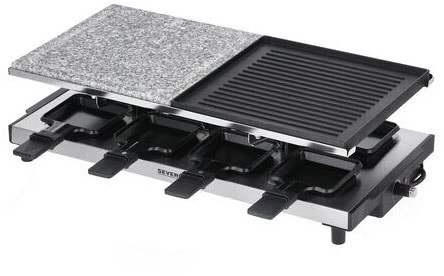 Raclette Grills Severin RG 2373 Raclette Edelstahl/schwarz 5 Raclette Grills Severin RG 2373 Raclette Edelstahl/schwarz – Bild 3