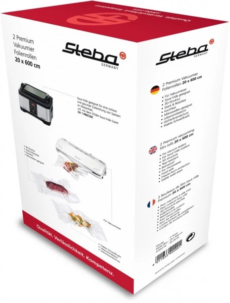 Zubehör Für Küchenkleingeräte Steba 2 Vakuumierfolienrollen 20x600cm Vakuumier-Zubehör Transparent 6 Zubehör Für Küchenkleingeräte Steba 2 Vakuumierfolienrollen 20x600cm Vakuumier-Zubehör Transparent – Bild 4