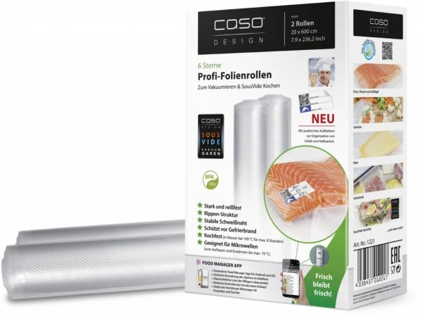 Zubehör Für Küchenkleingeräte Caso Folienrolle 20x600 - 2Stk. Folienschweissgeräte-Zubehör 3 Zubehör Für Küchenkleingeräte Caso Folienrolle 20x600 - 2Stk. Folienschweissgeräte-Zubehör