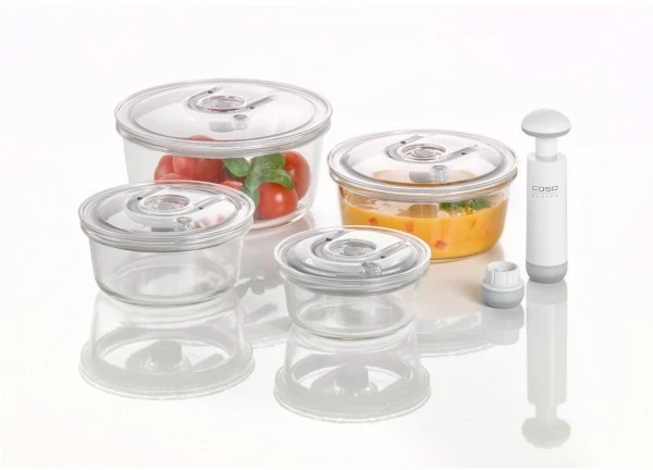Zubehör Für Küchenkleingeräte Caso Vakuumbehälter Set Rund Vakuumier-Zubehör 4 Zubehör Für Küchenkleingeräte Caso Vakuumbehälter Set Rund Vakuumier-Zubehör – Bild 2
