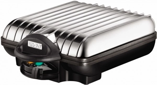 Waffelautomaten Unold 48266 Waffelautomat Silber/schwarz 4 Waffelautomaten Unold 48266 Waffelautomat Silber/schwarz – Bild 2