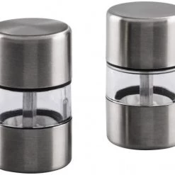 Kochen & Backen Zubehör XavaX Mini-Salz- Und Pfeffermühlen-Set Küchenutensil Edelstahl