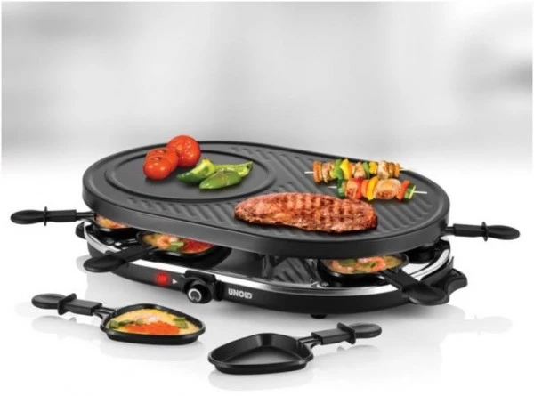 Raclette Grills Unold 48795 Raclette Gourmet Schwarz 3 Raclette Grills Unold 48795 Raclette Gourmet Schwarz