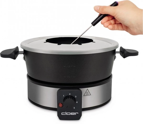 Fondue Sets Cloer 6679 Fondue Edelstahl/schwarz 4 Fondue Sets Cloer 6679 Fondue Edelstahl/schwarz – Bild 2