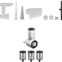 Kochen & Backen Zubehör KitchenAid 5KSM2FPPC 3-tlg Zubehör-Set Bestehend Aus 5KSMFVSFGA+5KSMVSA Küchenmaschinen-Zubehör