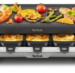 Raclette Grills Tefal RE610D Raclette Gourmet Schwarz/silber