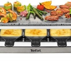 Raclette Grills Tefal PR457B Pierrade Raclette Grau/edelstahl