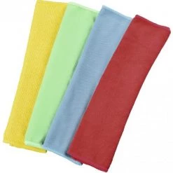 Kochen & Backen Zubehör XavaX Mikrofasertücher, (30 X 30cm) Blau/Grün/Gelb/Rot