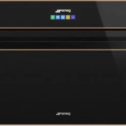 Geschirr- Und Kochplattenwärmer Smeg SAB4604NR Kompakt-Blast-Chiller Schwarz/kupfer